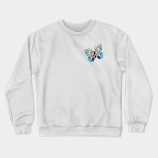 Watercolor Butterfly Crewneck Sweatshirt